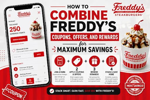 How to Combine Freddy's Coupons, Offers, and Rewards for Maximum Savings How to Combine Freddy's Coupons, Offers, and Rewards for Maximum Savings
